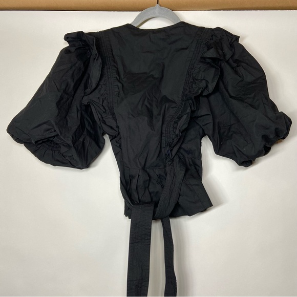 NEW Anthropologie Magali Pascal XS Extra Small Anna Puff Sleeve Belted Blouse - Picture 5 of 10